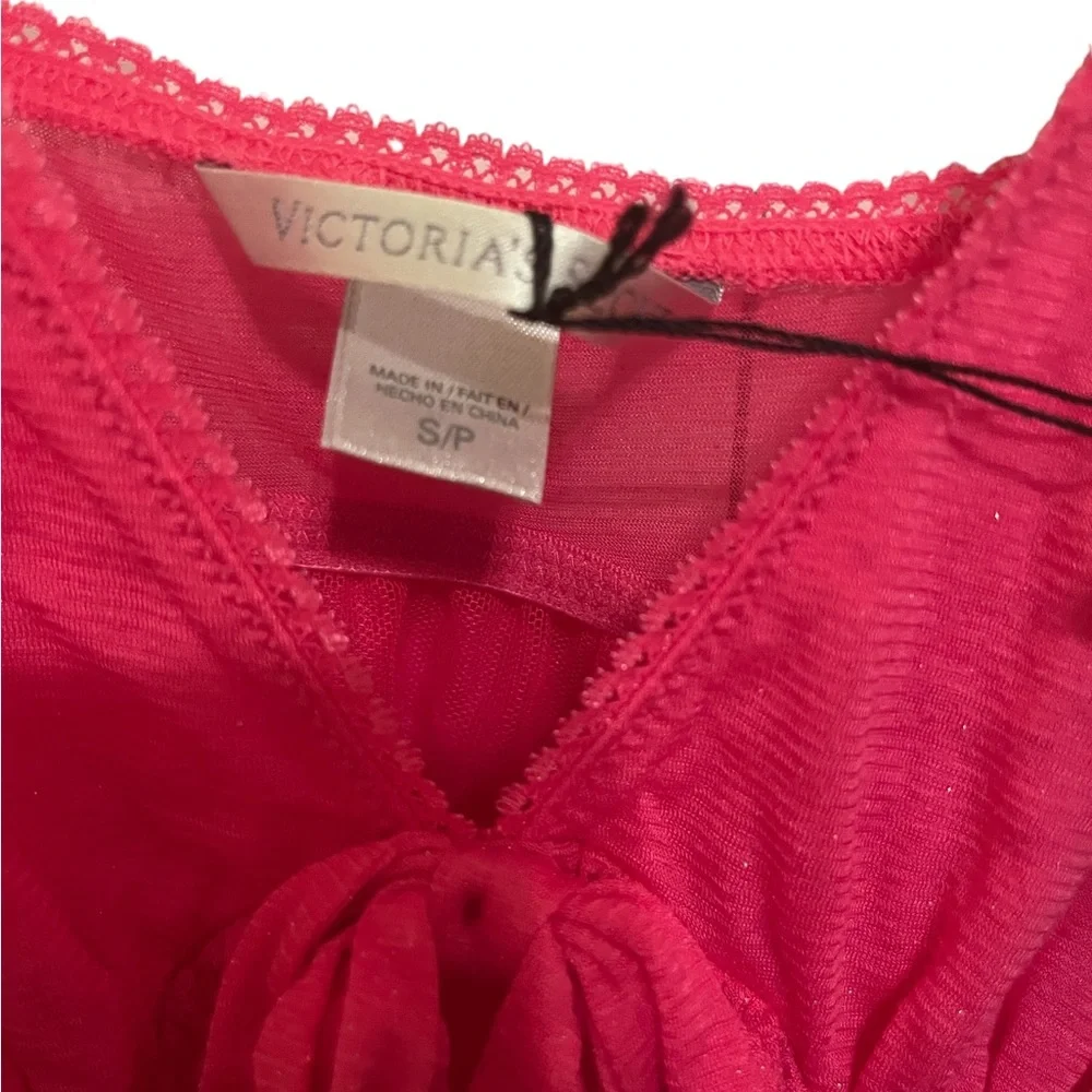 Victoria’s Secret Y2K Pink Layered Ruffle babydoll Sleep or dress Tank small